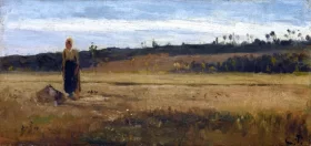 Paysage Dans Un Champ, La Varenne, Saint-Hilaire 1865 by Camille Pissarro Paysage Dans Un Champ, La Varenne, Saint-Hilaire 1865 by Camille Pissarro