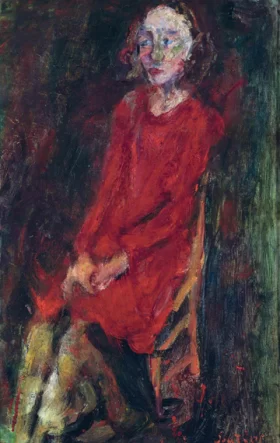 Jeune Femme en rouge 1929 by Chaïm Soutine
