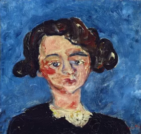 Portrait De Jeune Fille (Paulette Jourdain) 1928 by Chaïm Soutine