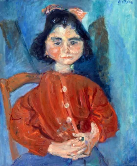 Young Girl in Red Blouse (La Petite fille en rouge) 1919 by Chaïm Soutine
