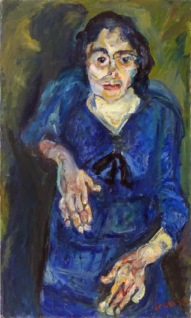Woman in Blue (La Femme en bleu) 1919 by Chaïm Soutine