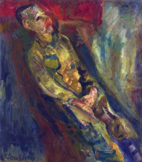 Jeune homme obliquement étendu by Chaïm Soutine Jeune homme obliquement étendu by Chaïm Soutine