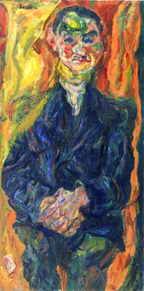 Man in Blue (L'Homme en bleu) 1921 by Chaïm Soutine