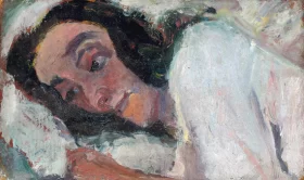 Femme couchée 1940 by Chaïm Soutine Femme couchée 1940 by Chaïm Soutine
