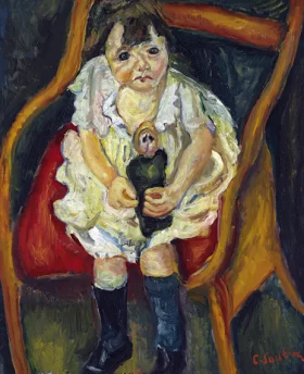 La petite fille à la poupée 1925 by Chaïm Soutine La petite fille à la poupée 1925 by Chaïm Soutine