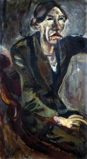 Portrait-Self 1916 by Chaïm Soutine Portrait-Self 1916 by Chaïm Soutine