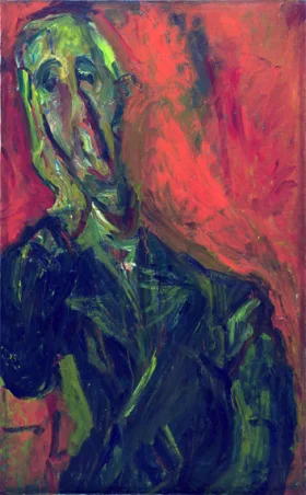 Man in a Green Coat 1921 by Chaïm Soutine Man in a Green Coat 1921 by Chaïm Soutine