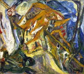 View of Céret 1921 by Chaïm Soutine View of Céret 1921 by Chaïm Soutine