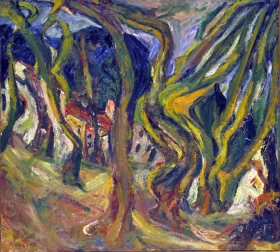 Landscape at Céret [Paysage à Céret] 1922 by Chaïm Soutine