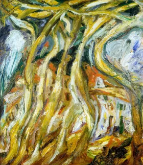 The plane trees of the Place de la Liberté 1922 by Chaïm Soutine The plane trees of the Place de la Liberté 1922 by Chaïm Soutine