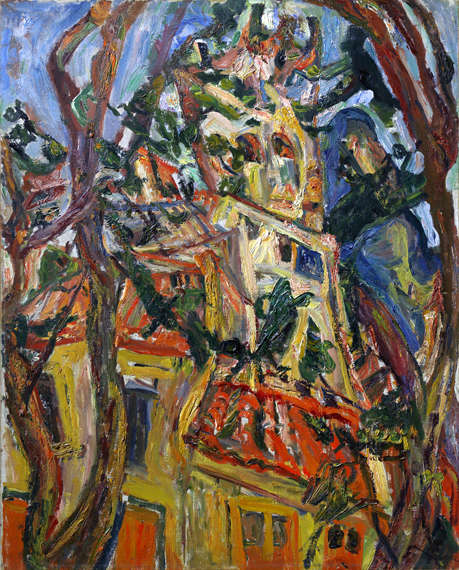 Steeple of Saint-Pierre at Céret 1922 by Chaïm Soutine - Oil