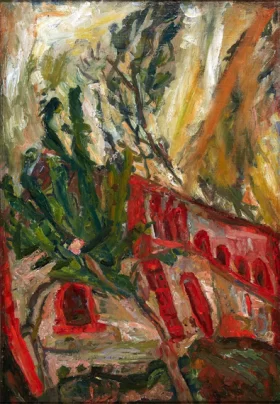 Le Viaduc Rouge Près de Vence 1919 by Chaïm Soutine Le Viaduc Rouge Près de Vence 1919 by Chaïm Soutine