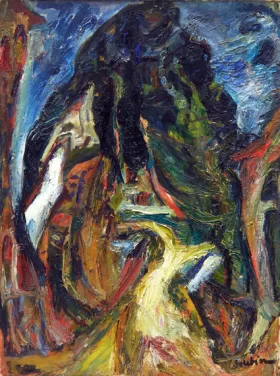 Paysage de Gréolières 1920 by Chaïm Soutine Paysage de Gréolières 1920 by Chaïm Soutine