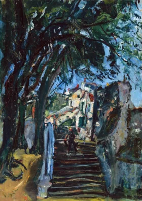 Les Escaliers à Chartres by Chaïm Soutine Les Escaliers à Chartres by Chaïm Soutine