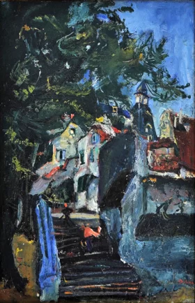 Les escaliers de Chartres by Chaïm Soutine Les escaliers de Chartres by Chaïm Soutine