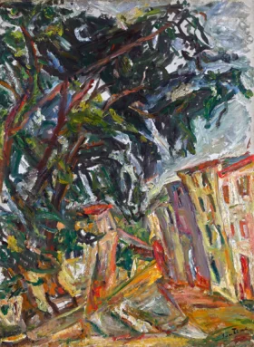 L'entrée du village by Chaïm Soutine L'entrée du village by Chaïm Soutine