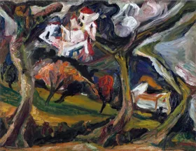 Le Couvent des Capucins à Céret 1920 by Chaïm Soutine