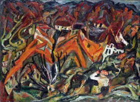 Vue sur le village by Chaïm Soutine