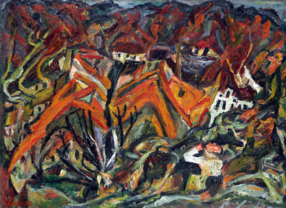 Vue sur le village by Chaïm Soutine