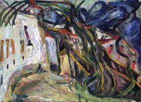 Landscape, Céret 1922 by Chaïm Soutine Landscape, Céret 1922 by Chaïm Soutine