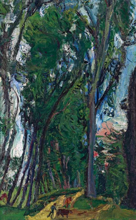 La route des grands prés à Chartres 1935 by Chaïm Soutine La route des grands prés à Chartres 1935 by Chaïm Soutine