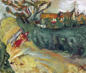 Promenade auprès du village by Chaïm Soutine