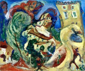 landscape near Cagnes 1923 by Chaïm Soutine landscape near Cagnes 1923 by Chaïm Soutine