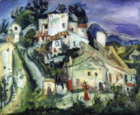 Landscape, Chemin des Caucours, Cagnes-sur-Mer 1924 by Chaïm Soutine Landscape, Chemin des Caucours, Cagnes-sur-Mer 1924 by Chaïm Soutine