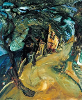 The Road up the Hill 1924 by Chaïm Soutine The Road up the Hill 1924 by Chaïm Soutine