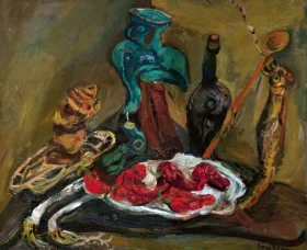 Fish, Peppers, Onions (Poissons, poivres et oignons) 1919 by Chaïm Soutine Fish, Peppers, Onions (Poissons, poivres et oignons) 1919 by Chaïm Soutine