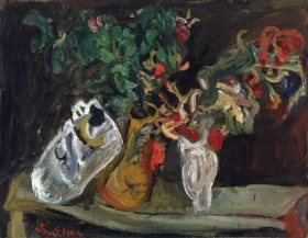 Still Life with Flowers (Nature morte aux fleurs) 1919 by Chaïm Soutine Still Life with Flowers (Nature morte aux fleurs) 1919 by Chaïm Soutine