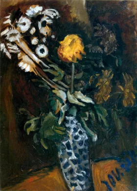 Flowers in a Polka Dot Vase 1915 by Chaïm Soutine Flowers in a Polka Dot Vase 1915 by Chaïm Soutine