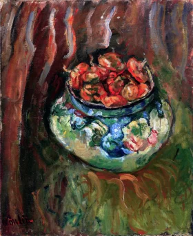Still life with a vase filled with onions 1917 by Chaïm Soutine Still life with a vase filled with onions 1917 by Chaïm Soutine