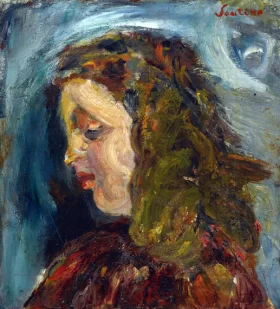 Tête de jeune fille by Chaïm Soutine Tête de jeune fille by Chaïm Soutine