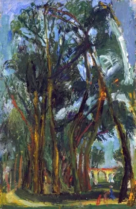 Les grands prés à Chartres, au viaduc 1934 by Chaïm Soutine Les grands prés à Chartres, au viaduc 1934 by Chaïm Soutine