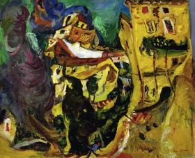 Landscape in Cagnes (La Gaude, France), ca. 1923 by Chaïm Soutine Landscape in Cagnes (La Gaude, France), ca. 1923 by Chaïm Soutine