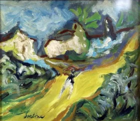 A Traveler on the Road by Chaïm Soutine A Traveler on the Road by Chaïm Soutine