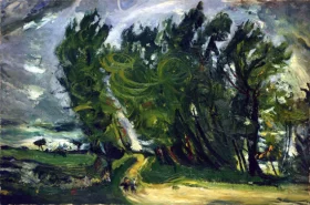 Windy Day, Auxerre 1939 by Chaïm Soutine Windy Day, Auxerre 1939 by Chaïm Soutine