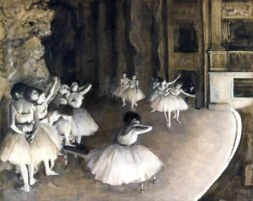 Ballet Rehearsal on Stage 1874 by Edgar Degas Ballet Rehearsal on Stage 1874 by Edgar Degas