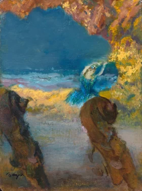 Blue Dancer and Double Basses 1891 by Edgar Degas Blue Dancer and Double Basses 1891 by Edgar Degas