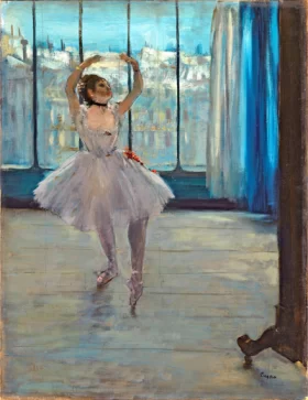 Dancer Posing for a Photographer 1875 by Edgar Degas Dancer Posing for a Photographer 1875 by Edgar Degas