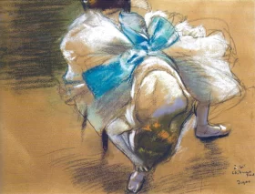 Dancer Tying up her Slipper 1887 by Edgar Degas Dancer Tying up her Slipper 1887 by Edgar Degas