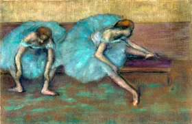 Deux Danseuses Assises 1896 by Edgar Degas Deux Danseuses Assises 1896 by Edgar Degas