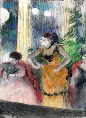 Mlle Bécat Aux Ambassadeurs (Café-Concert) by Edgar Degas