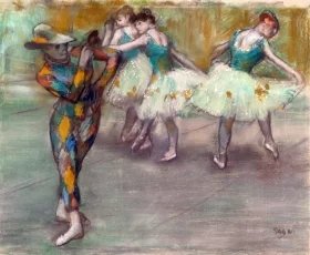 Harlequin Dance 1890 by Edgar Degas Harlequin Dance 1890 by Edgar Degas