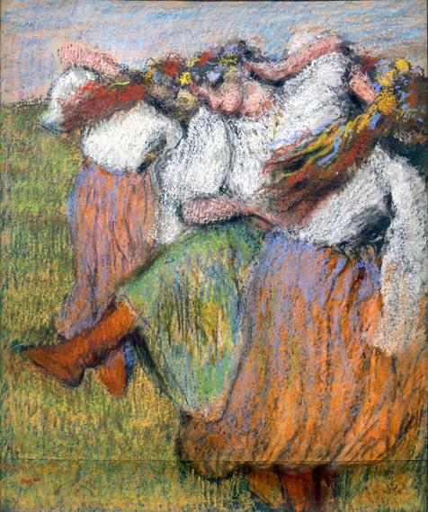 Russian Dancers 1899 by Edgar Degas, oil painting reproduction on canvas Russian Dancers 1899 by Edgar Degas