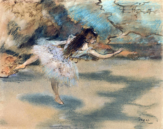 Danseuse Sur Une Pointe 1877 by Edgar Degas, oil painting reproduction on canvas Danseuse Sur Une Pointe 1877 by Edgar Degas