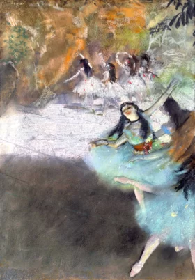 On the Stage by Edgar Degas On the Stage by Edgar Degas