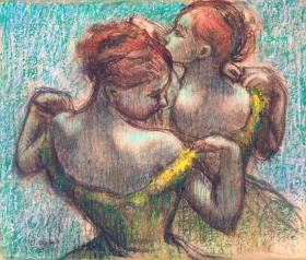 Two Dancers, Half-Length by Edgar Degas Two Dancers, Half-Length by Edgar Degas