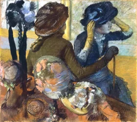 At the Milliner's 1882 by Edgar Degas